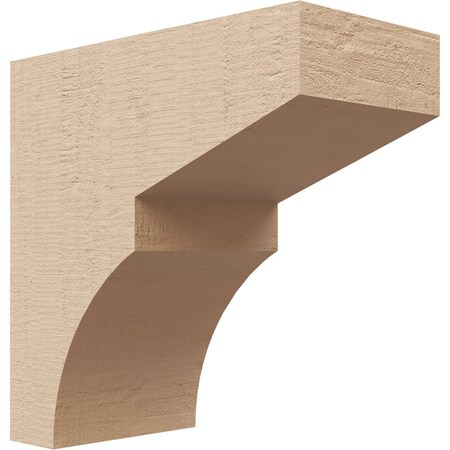 Ekena Millwork 3"W x 6"D x 6"H Classic Monterey Rough Cedar Woodgrain TimberThane Corbel, Primed Tan CORUR03X06X06MONRCPR